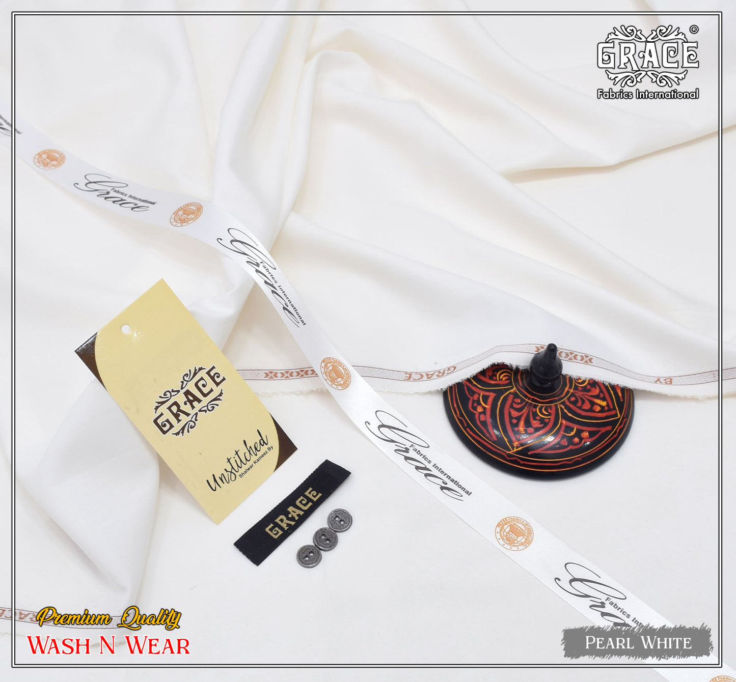 Grace Premium Wash & Wear Fabric Collection – Unstitched Elegance in Every Fold
