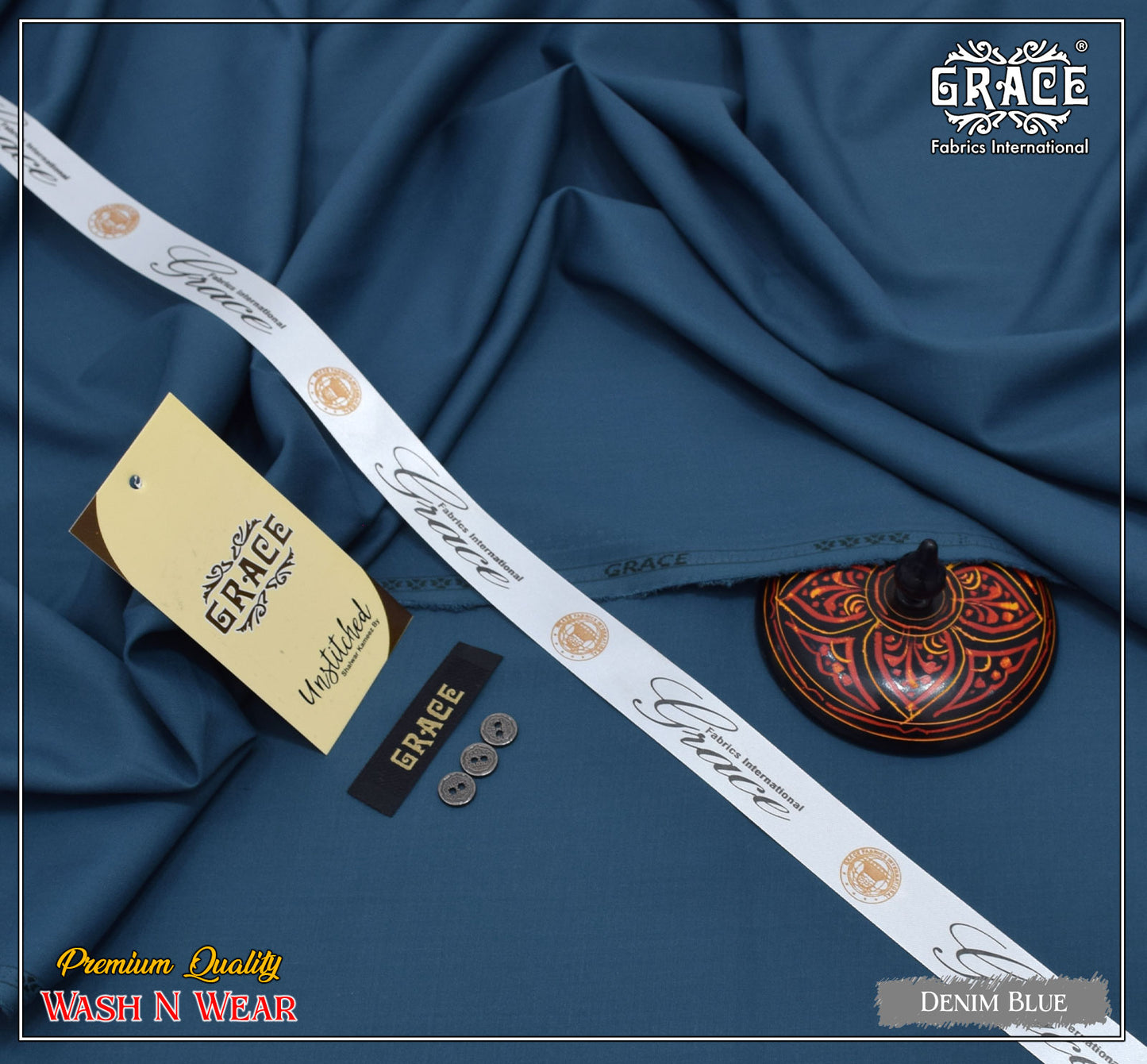 Grace Premium Wash & Wear Fabric Collection – Unstitched Elegance in Every Fold