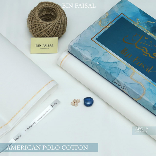 BIN FAISAL – Premium American Polo Cotton | APC-19 Collection